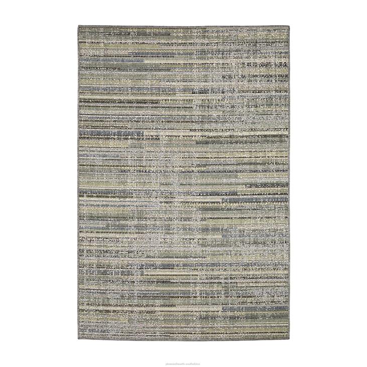 Houseware Plow & Hearth Indoor/Outdoor Riverbend Modern Stripe Polypropylene Rug NFLB1372
