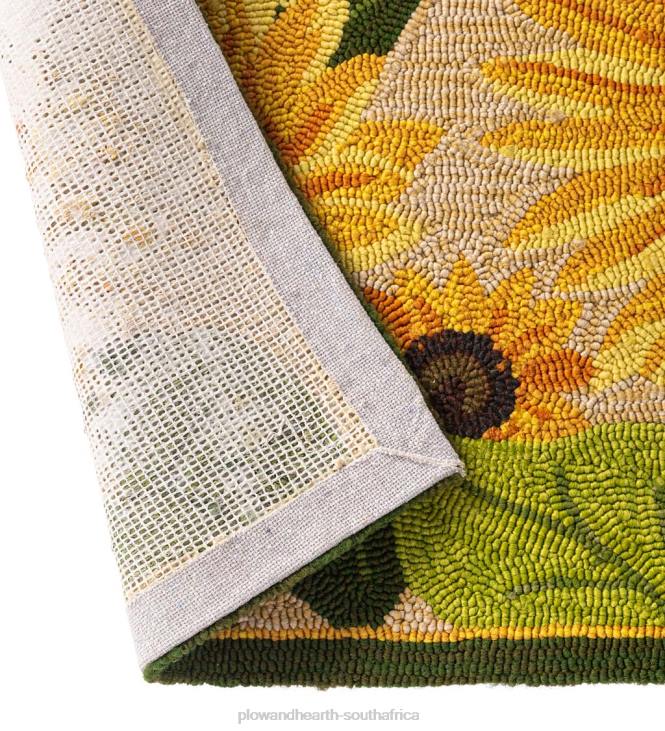 Houseware Plow & Hearth Indoor/Outdoor Sunflower Hooked Polypropylene Accent Rug NFLB1385