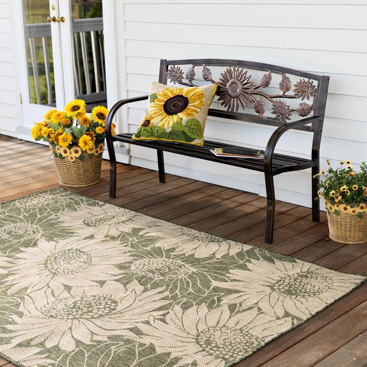 Houseware Plow & Hearth Indoor/Outdoor Sunflower Rug NFLB1442