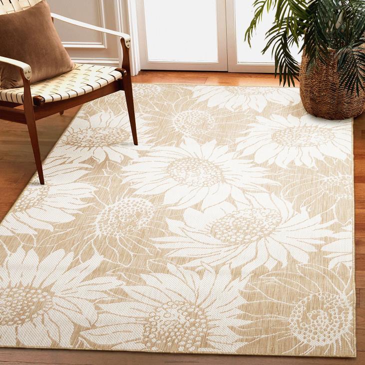 Houseware Plow & Hearth Indoor/Outdoor Sunflower Rug NFLB1442