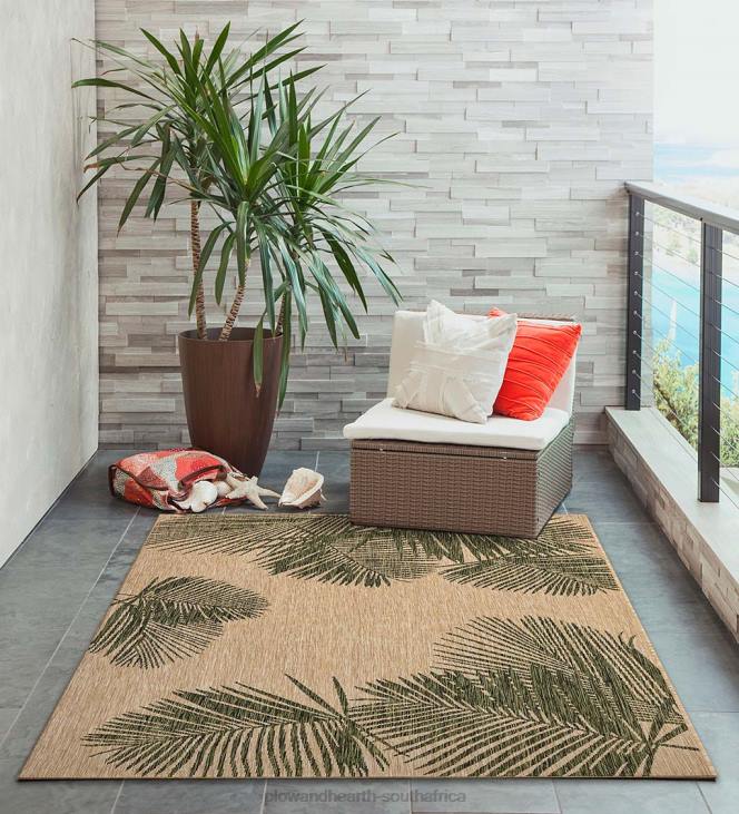 Houseware Plow & Hearth Indoor/Outdoor Textured Palms Polypropylene Rug NFLB1360