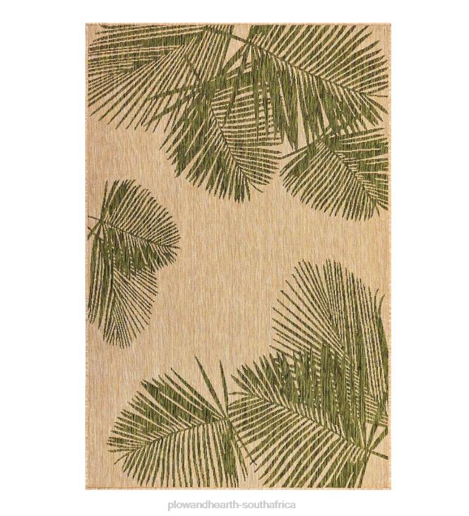Houseware Plow & Hearth Indoor/Outdoor Textured Palms Polypropylene Rug NFLB1360