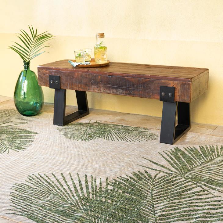 Houseware Plow & Hearth Indoor/Outdoor Textured Palms Polypropylene Rug NFLB1360