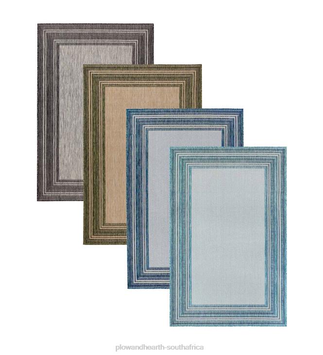 Houseware Plow & Hearth Indoor/Outdoor Textured Polypropylene Border Rug NFLB1371