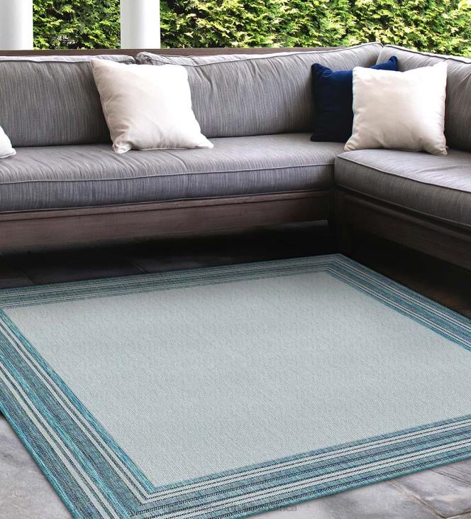 Houseware Plow & Hearth Indoor/Outdoor Textured Polypropylene Border Rug NFLB1371