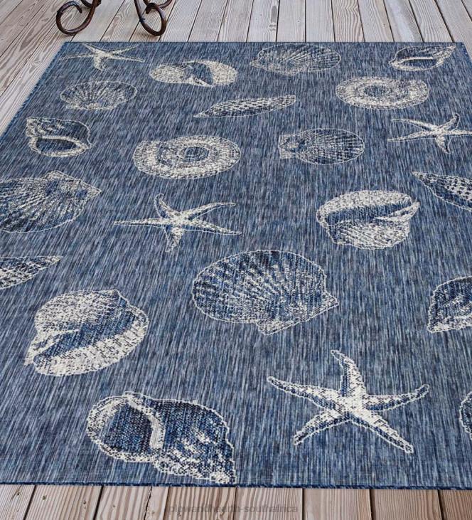 Houseware Plow & Hearth Indoor/Outdoor Textured Shells Polypropylene Rug NFLB1367