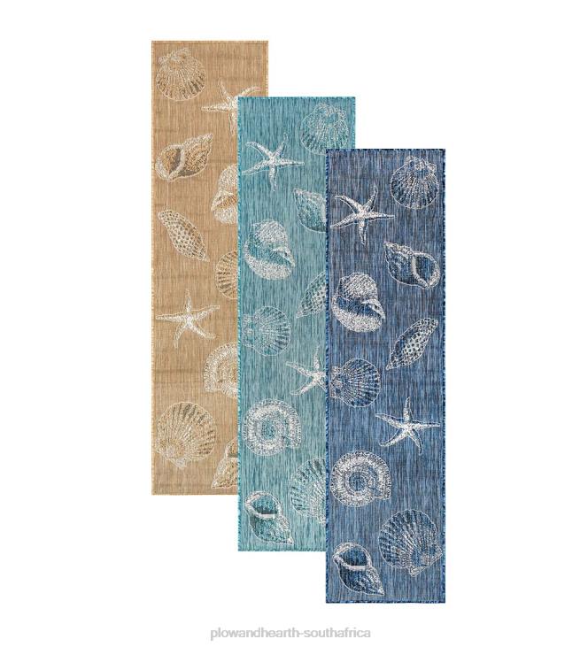 Houseware Plow & Hearth Indoor/Outdoor Textured Shells Polypropylene Rug NFLB1367
