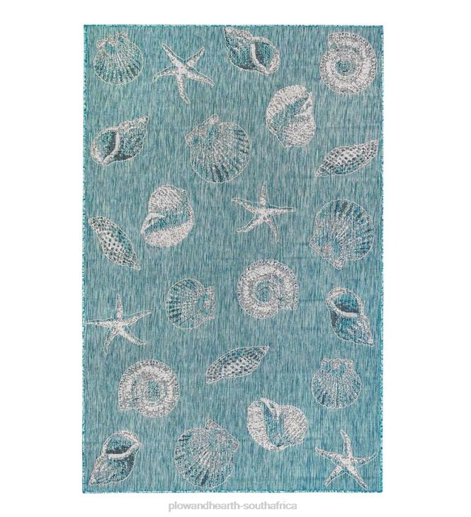 Houseware Plow & Hearth Indoor/Outdoor Textured Shells Polypropylene Rug NFLB1367