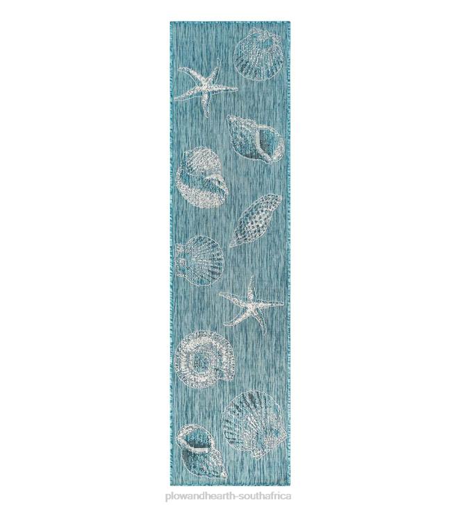 Houseware Plow & Hearth Indoor/Outdoor Textured Shells Polypropylene Rug NFLB1367