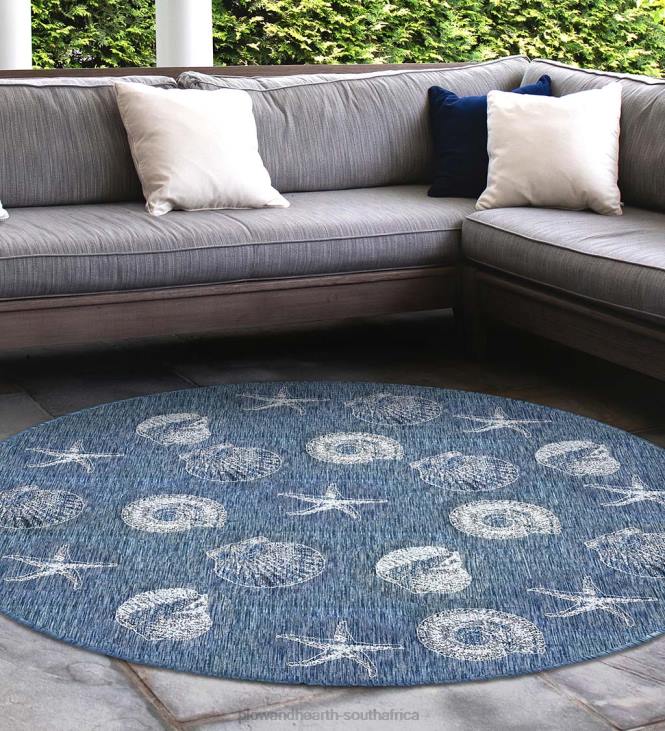 Houseware Plow & Hearth Indoor/Outdoor Textured Shells Polypropylene Rug NFLB1367