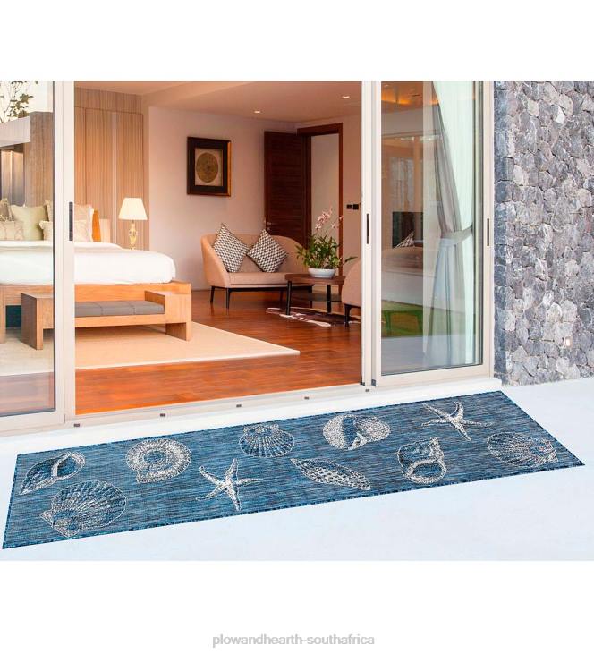 Houseware Plow & Hearth Indoor/Outdoor Textured Shells Polypropylene Rug NFLB1367