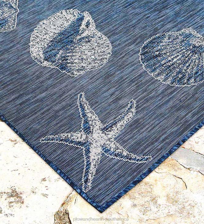 Houseware Plow & Hearth Indoor/Outdoor Textured Shells Polypropylene Rug NFLB1367