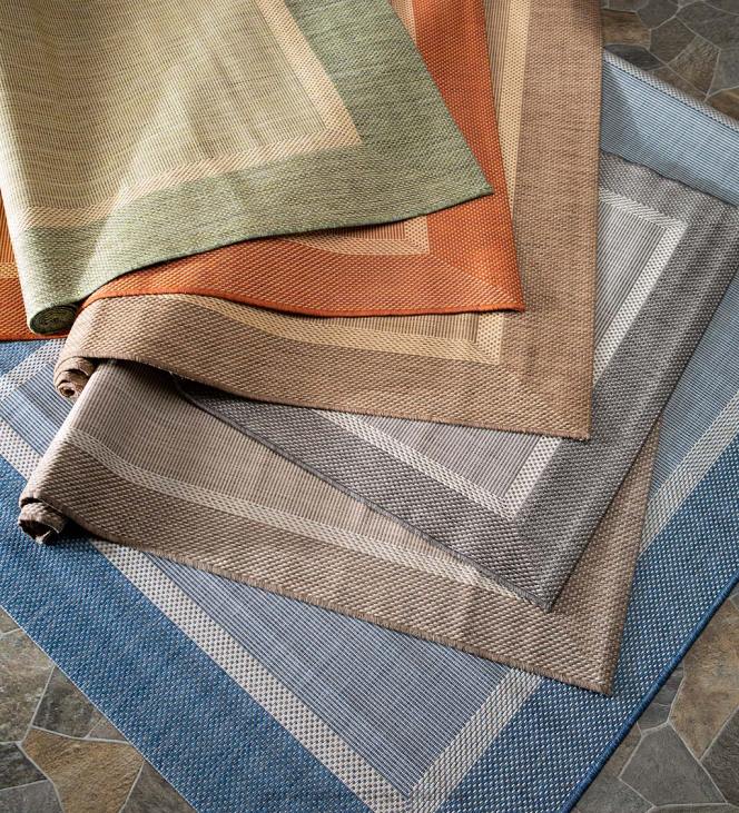 Houseware Plow & Hearth Veranda Framework Indoor/Outdoor Polypropylene Rug NFLB1404