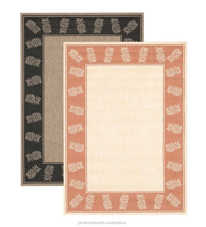 Houseware Plow & Hearth Veranda Pineapple Indoor/Outdoor Polypropylene Rug NFLB1441