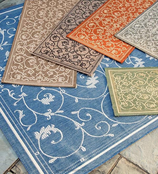 Houseware Plow & Hearth Veranda Scroll Indoor/Outdoor Rug NFLB1274