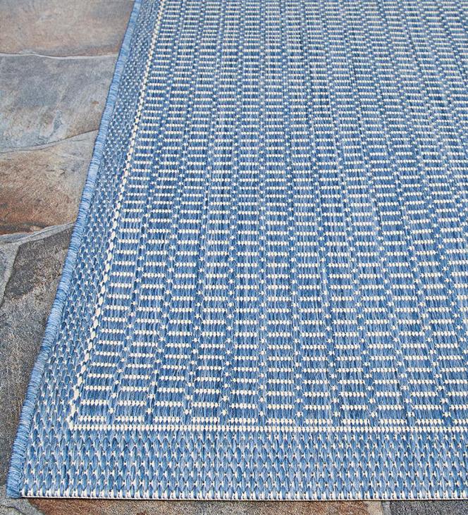Houseware Plow & Hearth Veranda Textured Indoor/Outdoor Polypropylene Rug, 2'3x 11'9Runner - Black NFLB1432