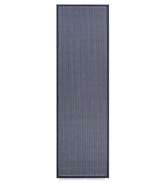 Houseware Plow & Hearth Veranda Textured Indoor/Outdoor Polypropylene Rug, 2'3x 11'9Runner - Black NFLB1432
