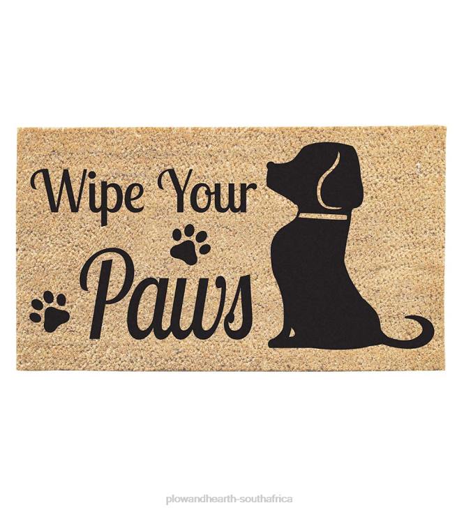 Houseware Plow & Hearth Wipe Your Paws Dog Coir Mat NFLB1412