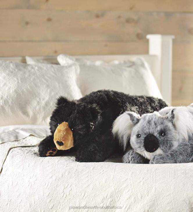 Houseware Plow & Hearth Black Bear Plush Cuddle Animal Body Pillow - Black NFLB2349