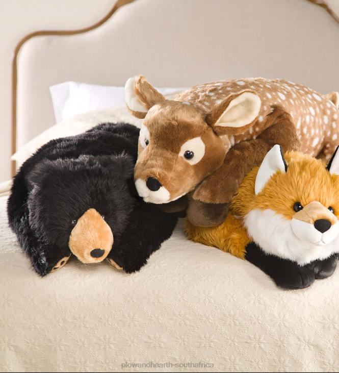 Houseware Plow & Hearth Black Bear Plush Cuddle Animal Body Pillow - Black NFLB2349