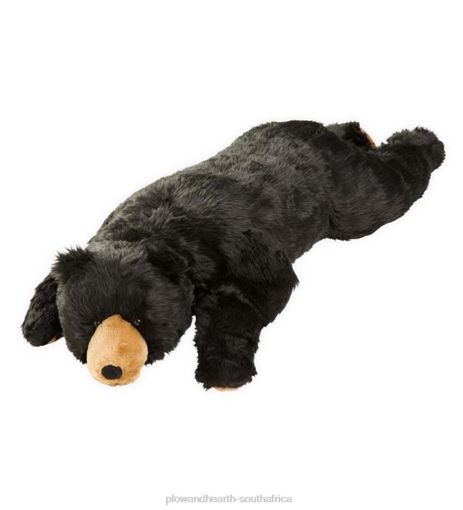 Houseware Plow & Hearth Black Bear Plush Cuddle Animal Body Pillow - Black NFLB2349