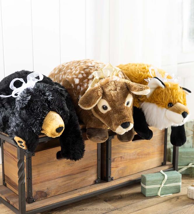 Houseware Plow & Hearth Black Bear Plush Cuddle Animal Body Pillow - Black NFLB2349