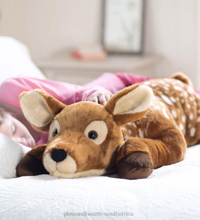 Houseware Plow & Hearth Fuzzy Spotted Fawn Plush Cuddle Animal Body Pillow NFLB2356