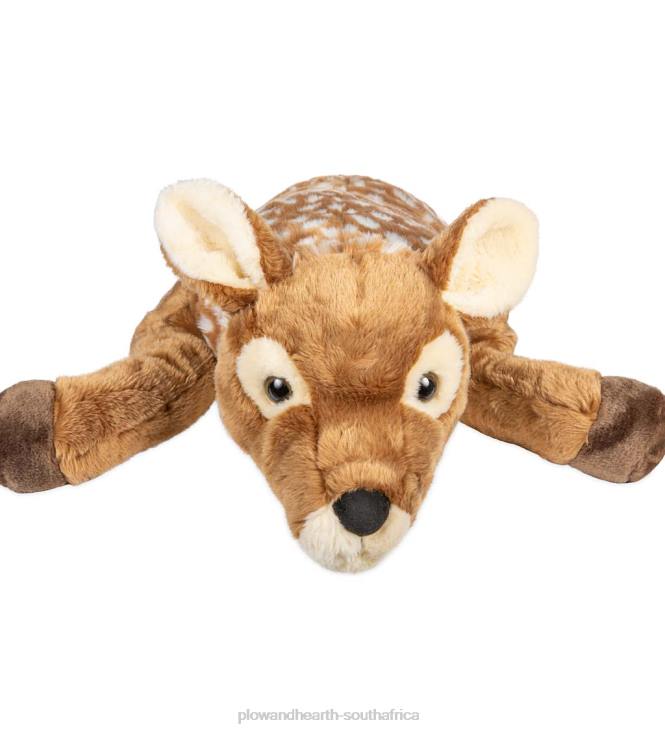 Houseware Plow & Hearth Fuzzy Spotted Fawn Plush Cuddle Animal Body Pillow NFLB2356