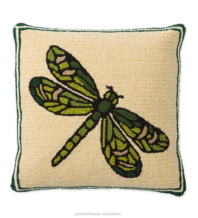 Houseware Plow & Hearth Indoor/Outdoor Dragonfly Hooked Throw Pillow NFLB1241