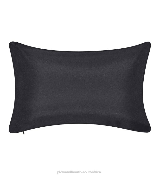 Houseware Plow & Hearth Indoor/Outdoor Embroidered Dragonfly Lumbar Pillow - Navy NFLB1252
