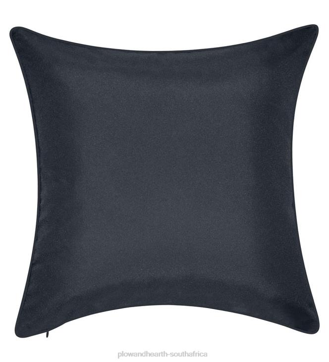 Houseware Plow & Hearth Indoor/Outdoor Embroidered Lacework Throw Pillow - Black NFLB1261