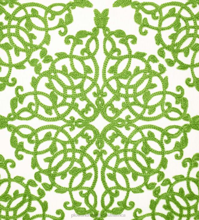 Houseware Plow & Hearth Indoor/Outdoor Embroidered Lacework Throw Pillow - Yellow NFLB3186