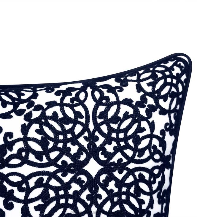 Houseware Plow & Hearth Indoor/Outdoor Embroidered Lacework Throw Pillow - Yellow NFLB3186