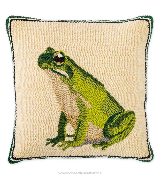 Houseware Plow & Hearth Indoor/Outdoor Frog Hooked Throw Pillow NFLB1256