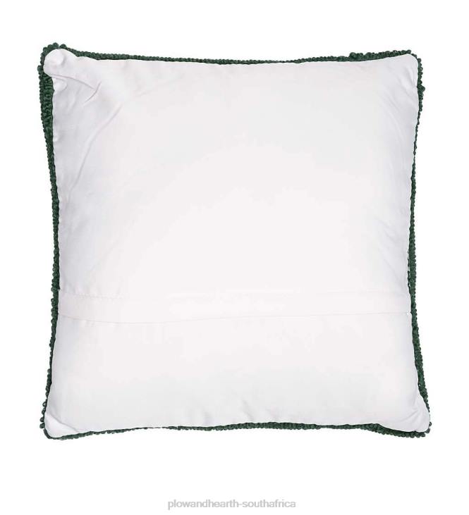 Houseware Plow & Hearth Indoor/Outdoor Geranium Hand Hooked Polypropylene Throw Pillow NFLB1247