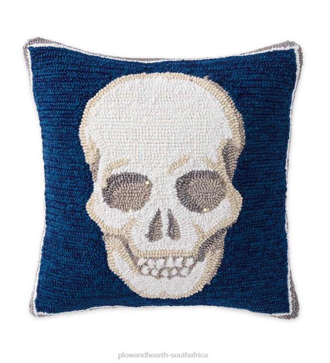 Houseware Plow & Hearth Indoor/Outdoor Lighted Skull Halloween Pillow NFLB1236
