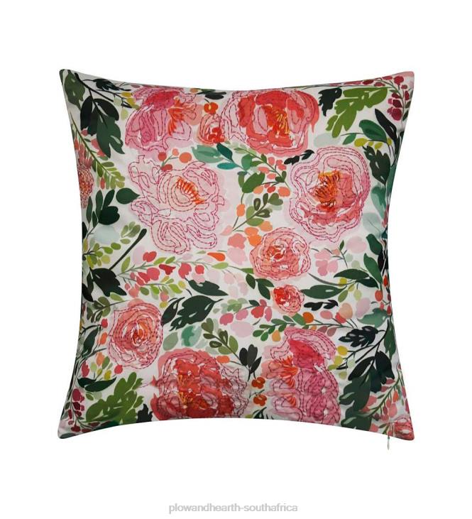 Houseware Plow & Hearth Indoor/Outdoor Pretty Peonies Throw Pillow NFLB1223