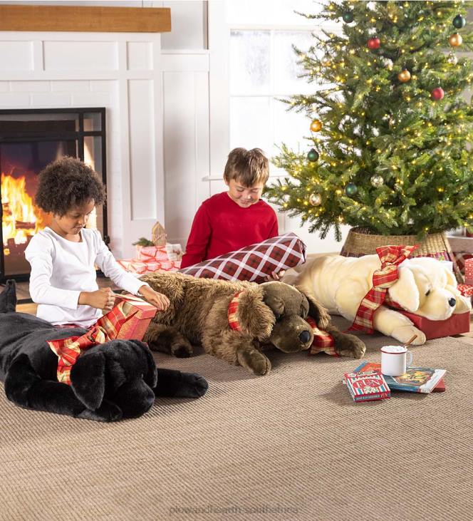 Houseware Plow & Hearth Labrador Retriever Plush Cuddle Animal Body Pillow - Chocolate Lab NFLB2343