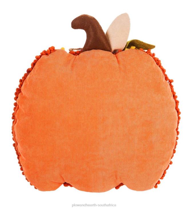 Houseware Plow & Hearth Pumpkin Shaped Textured 3D Pillow NFLB2376