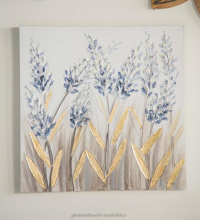 Houseware Plow & Hearth Hand-Painted Canvas Lilacs Wall Decor NFLB2527