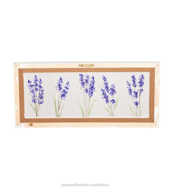 Houseware Plow & Hearth Hand-Painted Lilacs Screen Wood Frame Wall Decor NFLB2509