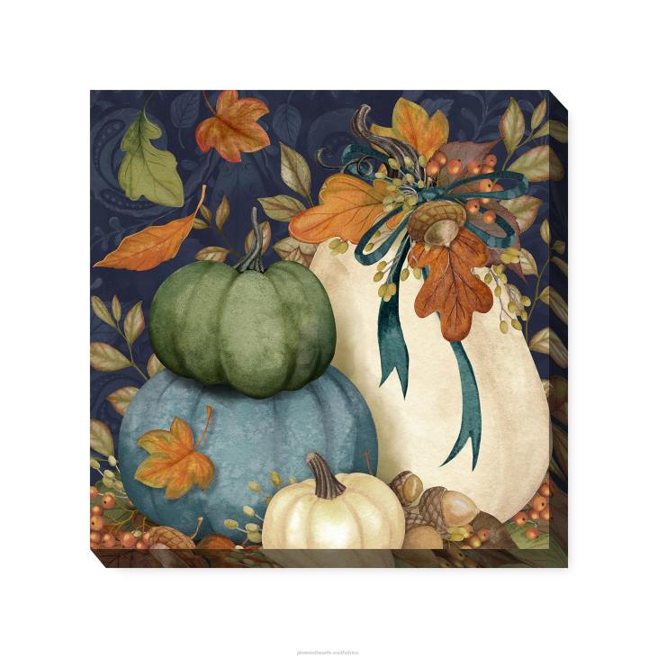 Houseware Plow & Hearth Harvest Pumpkins Indoor/Outdoor Canvas Wall Art NFLB1645