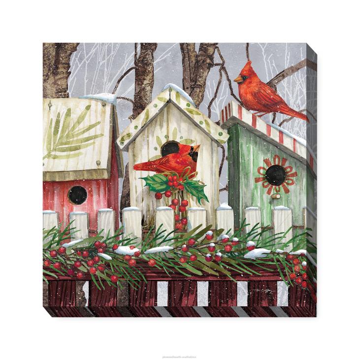 Houseware Plow & Hearth Holiday House Indoor/Outdoor Canvas Wall Art NFLB1634