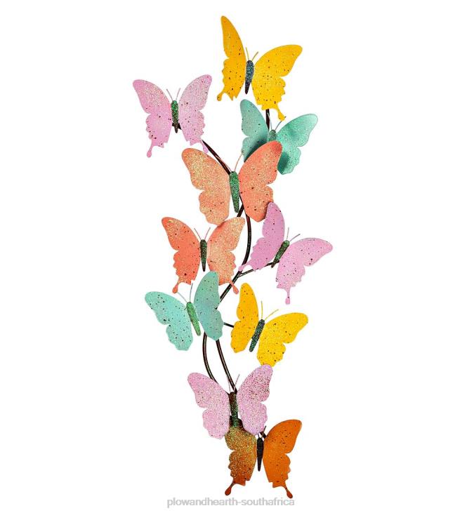 Houseware Plow & Hearth Indoor/Outdoor Pastel Butterfly Wall Art NFLB1655