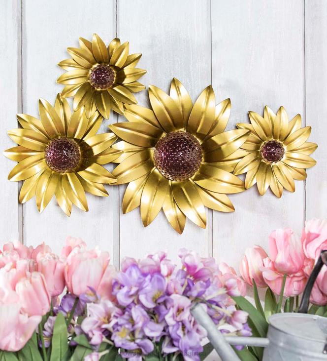 Houseware Plow & Hearth Sunflower Metal Wall Decor NFLB1635