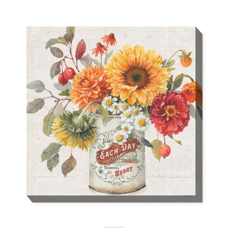 Houseware Plow & Hearth Thankful Heart Indoor/Outdoor Canvas Wall Art NFLB1644
