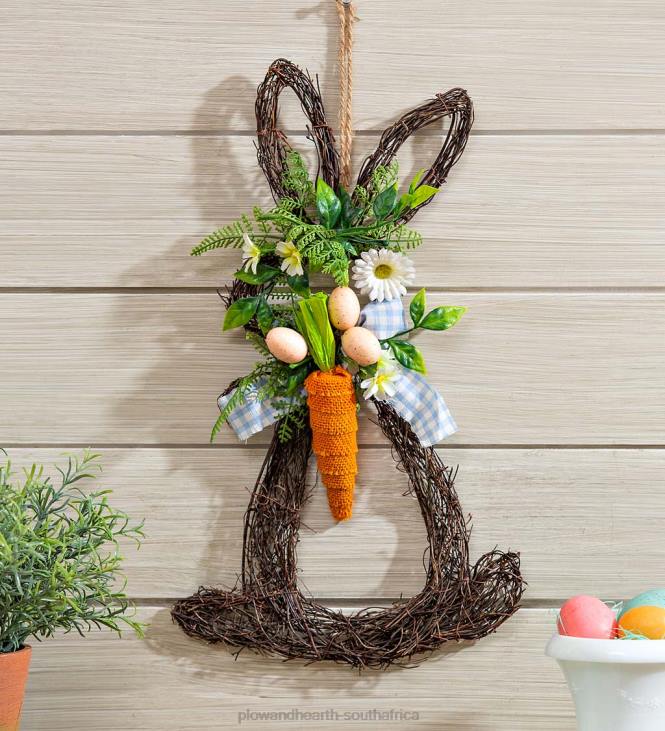 Houseware Plow & Hearth Twiggy Bunny Hanging Wall Decor NFLB2451