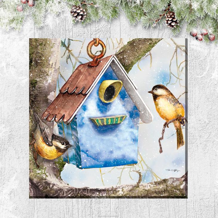 Houseware Plow & Hearth Winter Home Indoor/Outdoor Canvas Wall Art NFLB1637