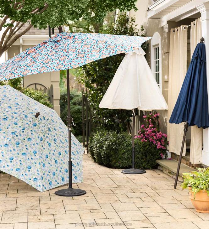 Houseware Plow & Hearth Classic Patio Market Umbrella with Aluminum Pole, 9' dia. - Midnight Navy NFLB1462