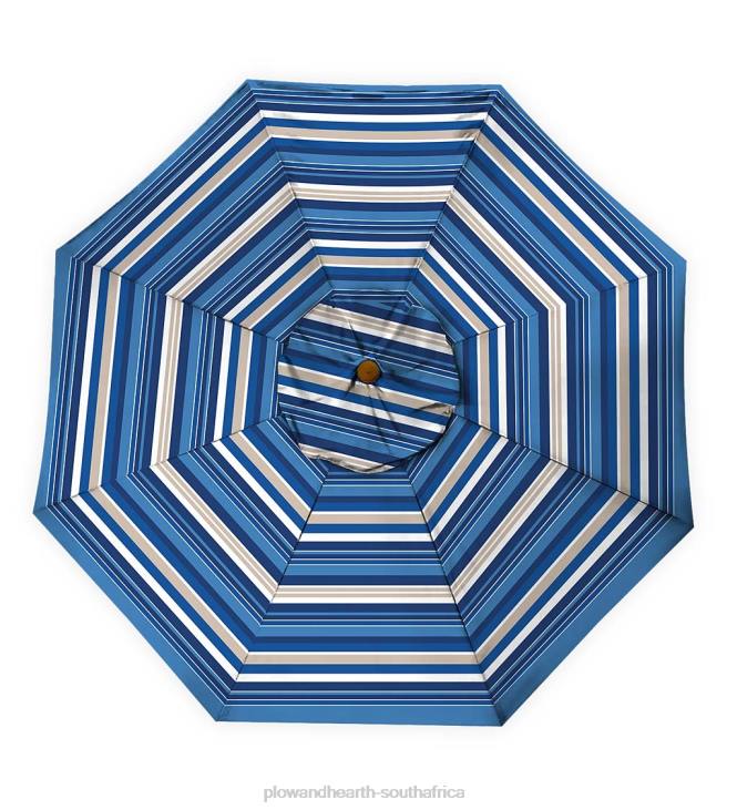 Houseware Plow & Hearth Classic Patio Market Umbrella with Aluminum Pole, 9' dia. - Midnight Navy NFLB1462